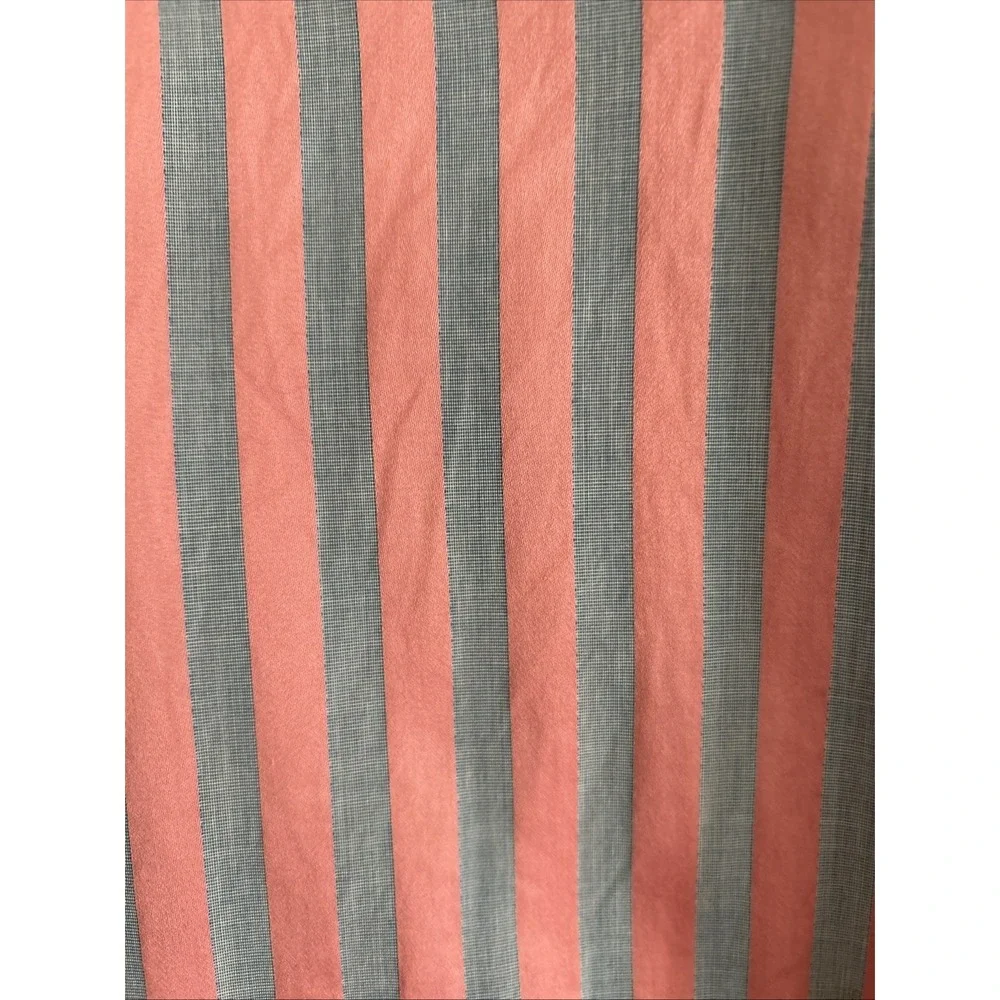Bugatchi Long Sleeve Button Up Shirt Flip Cuff  Stripe Men's Large Shaped Fit‎